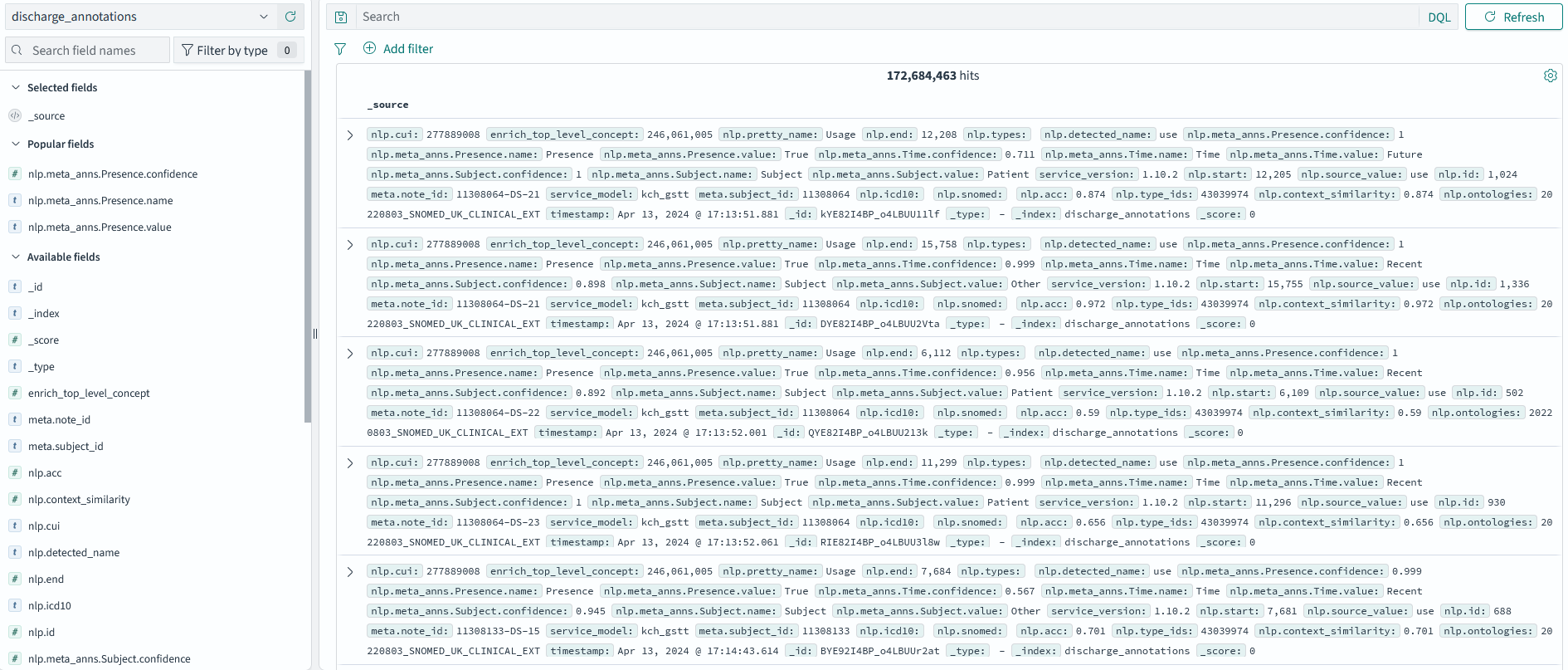 Opensearch Discover